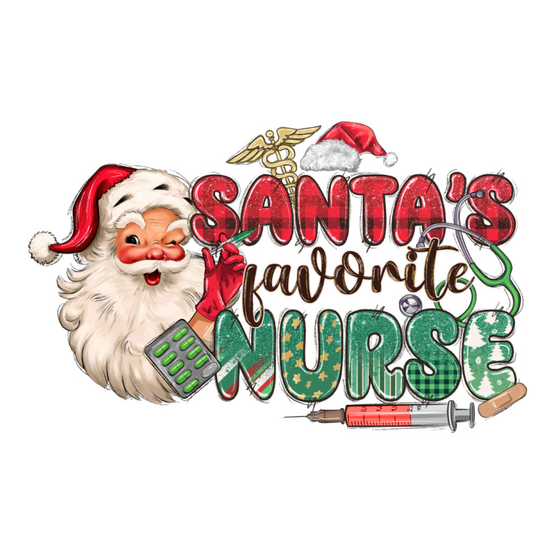 Santa's Favorite Nurse Zipper Hoodie by MaliasSmallBusiness | Teevron