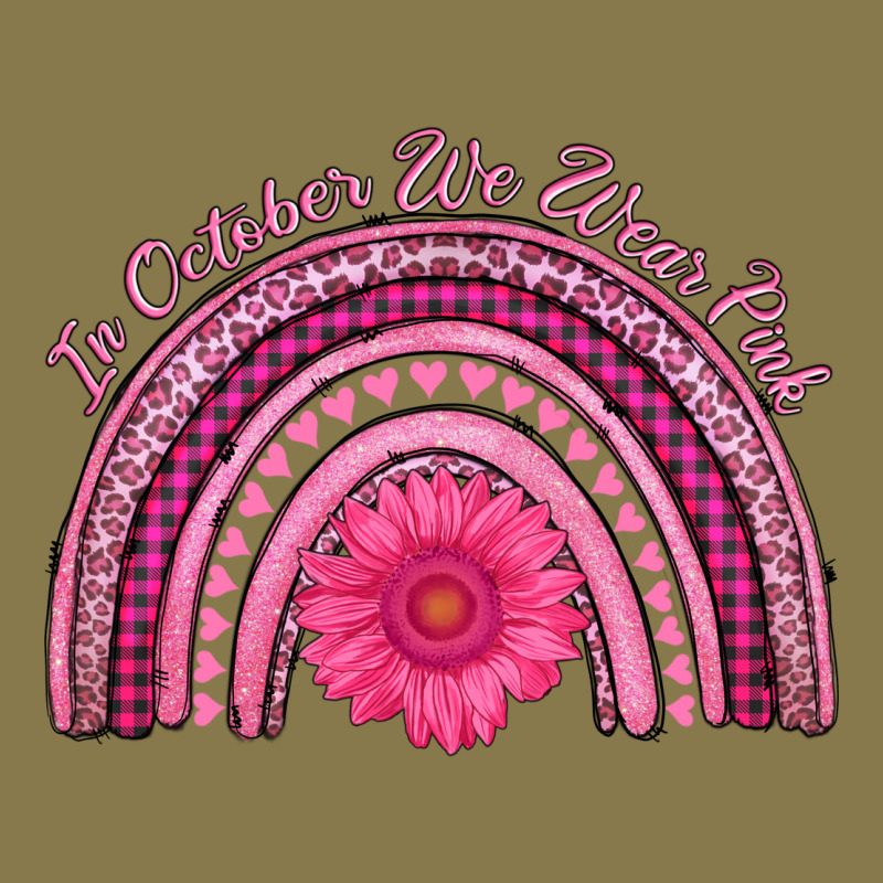 In October We Wear Pink Rainbow Premium Hoodie by AdoDesignShop | Teevron