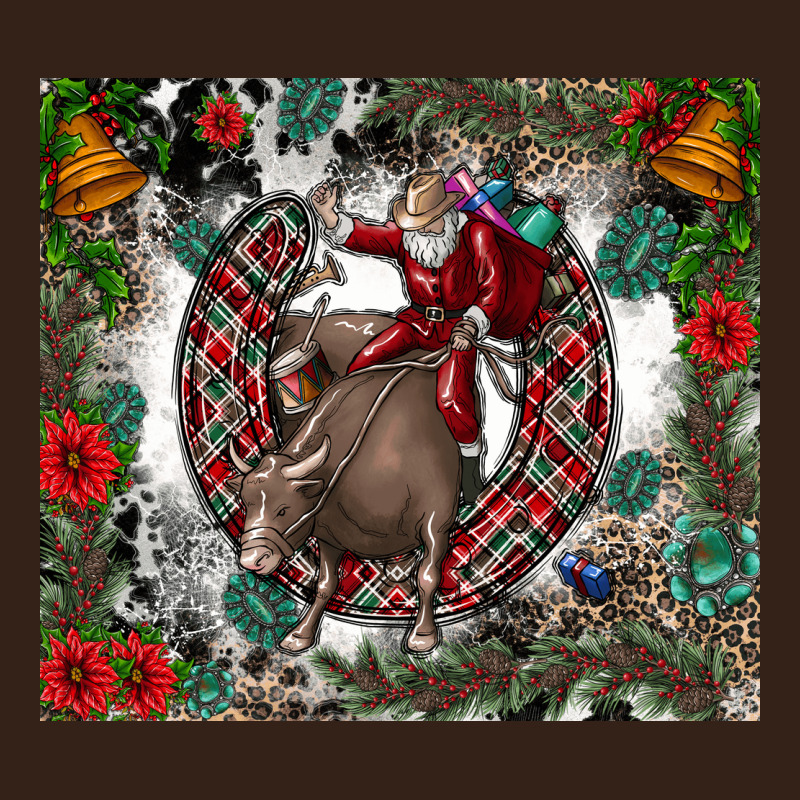 Rodeo Santa Heavy Core Tee by CowhideDigitalArt | Teevron