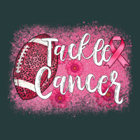 Tackle Cancer Football Leopard Premium Hoodie | Teevron