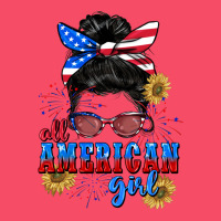 All American Girl 4th Of July Premium Sweatshirt | Teevron