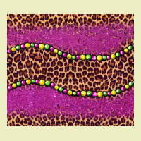 Mardi Gras  Leopard Pink Glitter Bead Urban Hoodie | Teevron