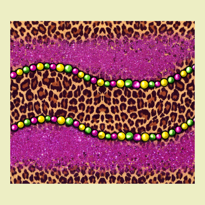 Mardi Gras  Leopard Pink Glitter Bead Urban Hoodie by BarkalooDesign | Teevron
