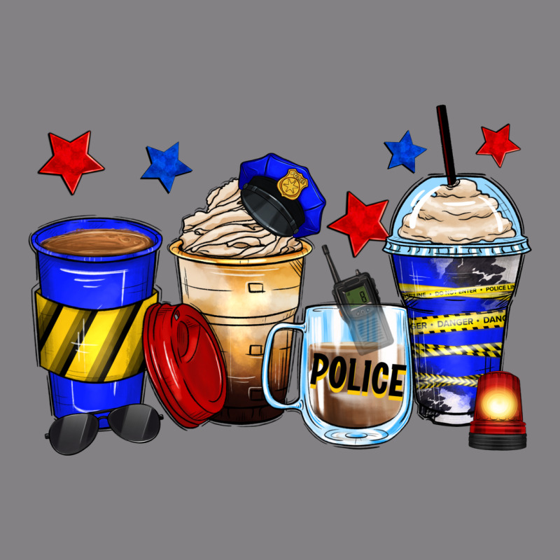 Police Coffee Cups Heavyweight Hoodie by Zillion Design Studio | Teevron