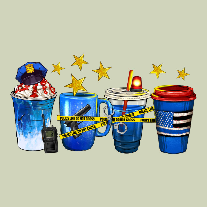 Police Coffee Cups Heavyweight Hoodie by texasbilliewilder | Teevron