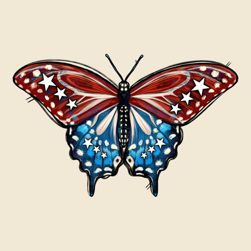 Patriotic American Butterfly Premium Tee by LillyAllenDesigns | Teevron