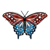 Patriotic American Butterfly | Teevron