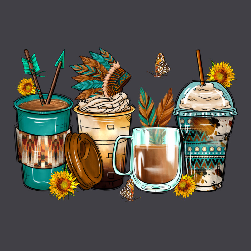 Indian Headdress Coffee Cups Heavyweight Hoodie by Zillion Design Studio | Teevron