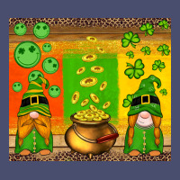 St Patricks Gnomes And Coins With Shamrock Vintage Tee | Teevron