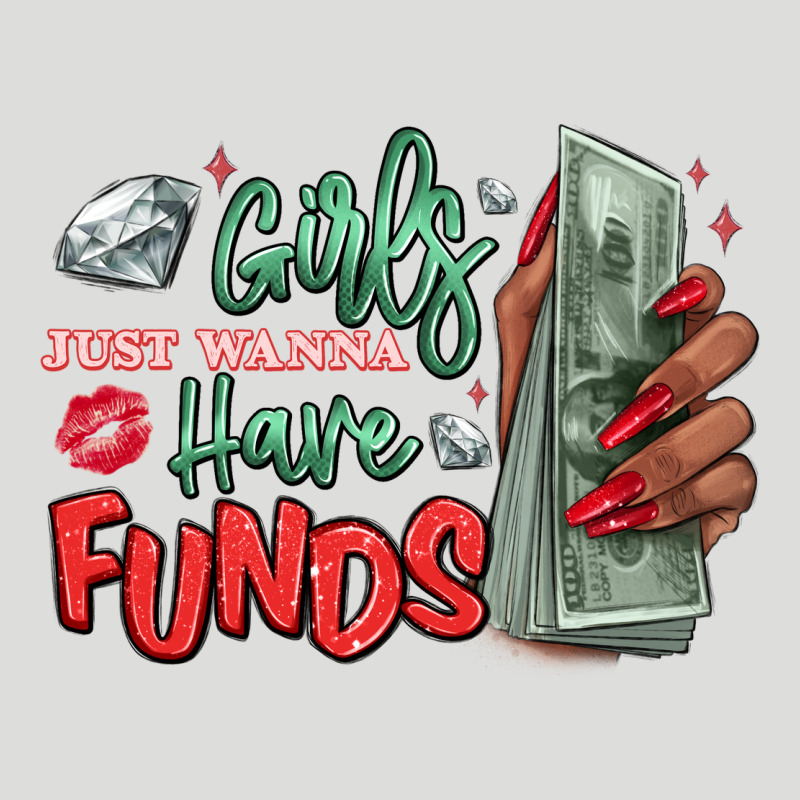Girls Just Wanna Have Funds Zipper Hoodie by MaliasSmallBusiness | Teevron