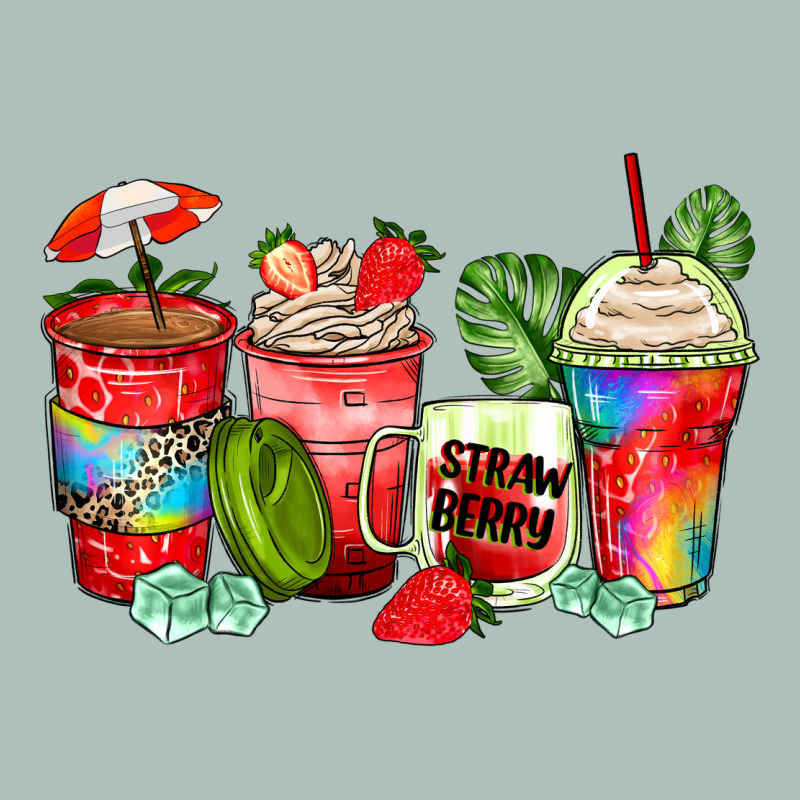 Strawberry Coffee Cups Heavyweight Hoodie by Zillion Design Studio | Teevron