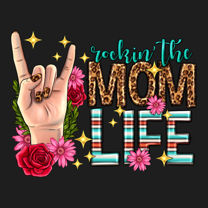 Rockin The Mom Life Mothers Day Heavyweight Hoodie by texasbilliewilder | Teevron