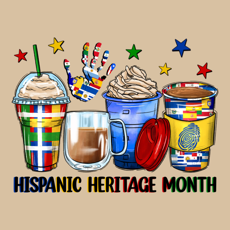 Hispanic Heritage Month Coffee Cups Heavyweight Hoodie by Zillion Design Studio | Teevron