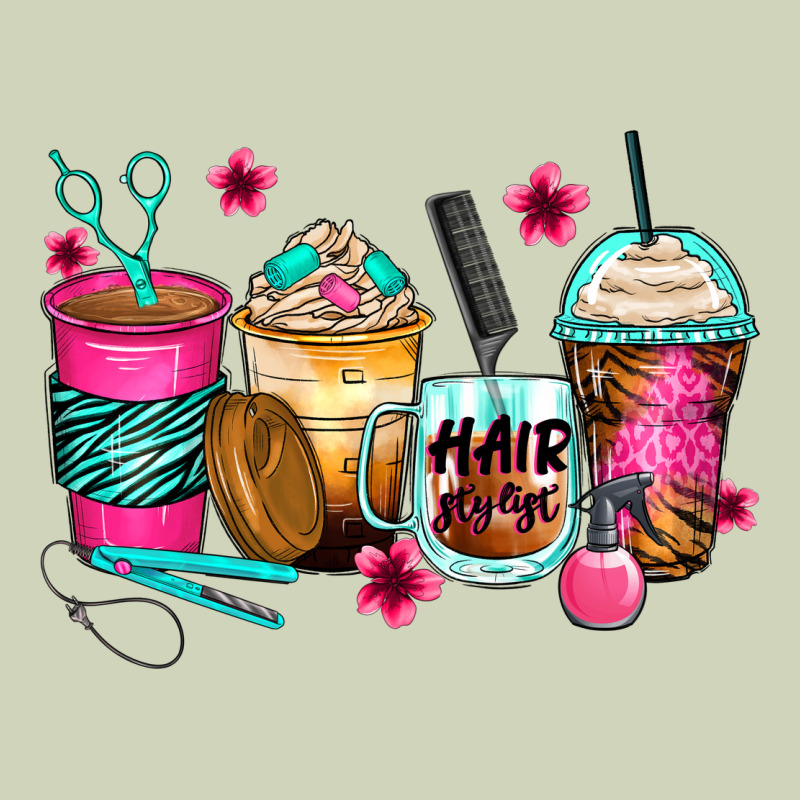 Hairstylist Coffee Cups Heavyweight Hoodie by Zillion Design Studio | Teevron
