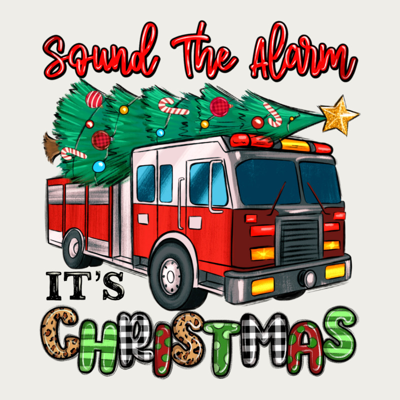 Sound The Alarm Its Christmas Fire Truck Zipper Hoodie by MaliasSmallBusiness | Teevron