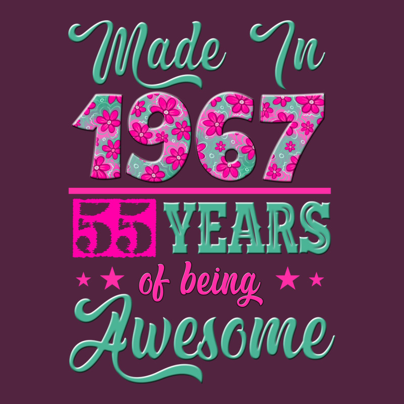 Made In 1967, 55 Years Of Being Awesome Urban Hoodie by Jasminsmagicworld | Teevron