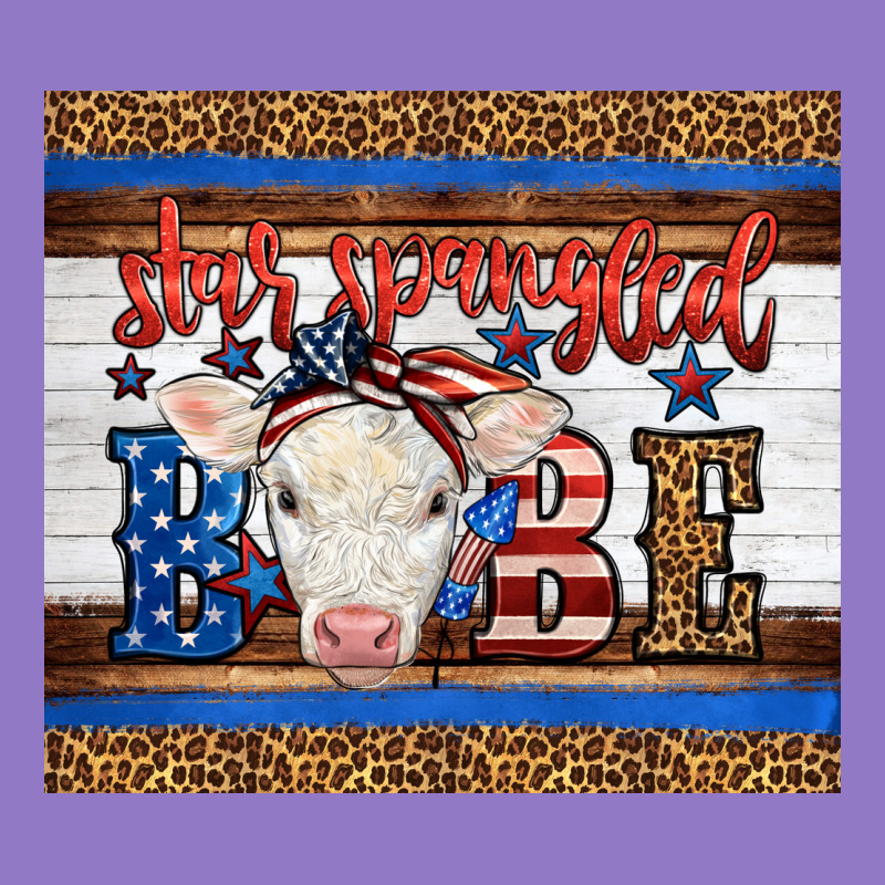 Western Star Spangled Baby Cow Urban Hoodie by LillyAllenDesigns | Teevron