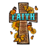Western Faith Cross Butterfly Premium Tee | Teevron