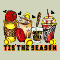 Tis' The Season Softball Coffee Cups Heavyweight Hoodie | Teevron