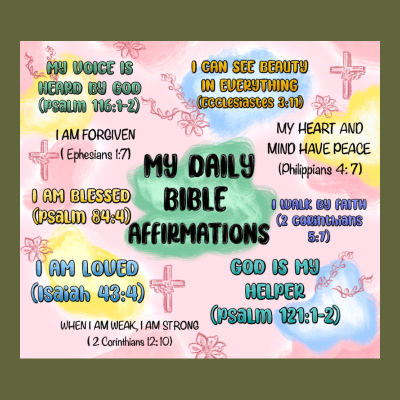 Daily Bible Affirmations Classic Tee by MaliasSmallBusiness | Teevron