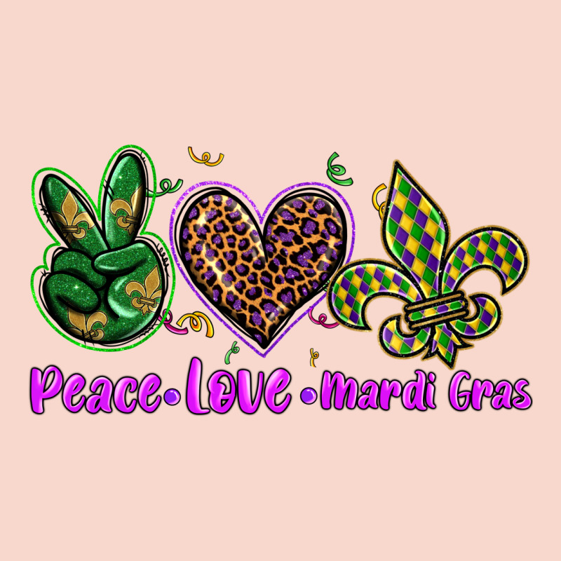 Peace Love Mardi Gras Urban Hoodie by BarkalooDesign | Teevron