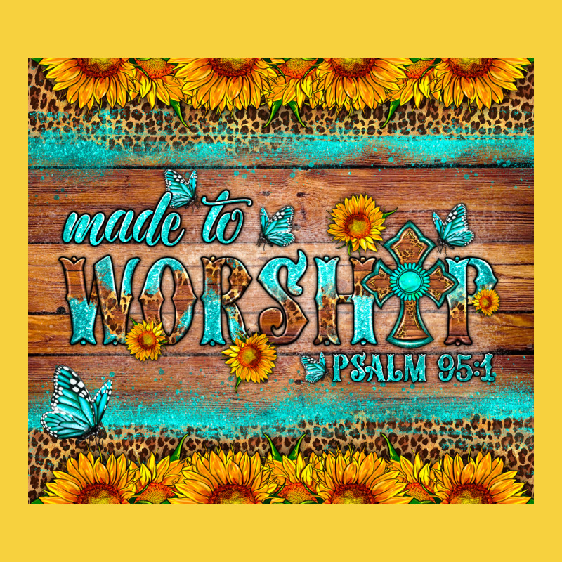 Made To Worship Tumbler Premium Sweatshirt by HRA Design Shop | Teevron
