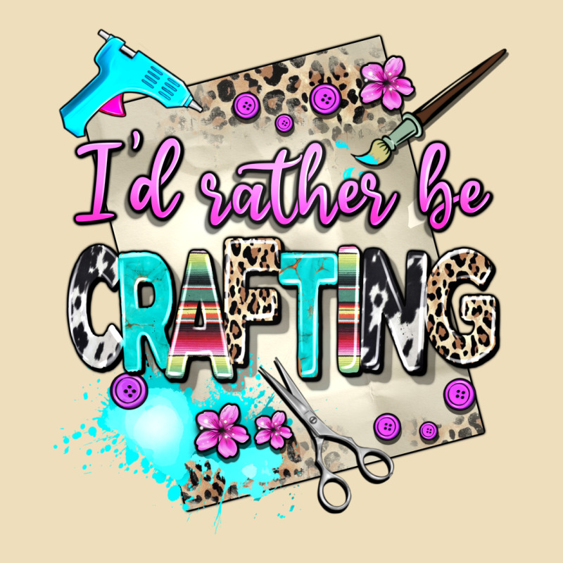 I D Rather Be Crafting Premium Hoodie by AdoDesignShop | Teevron