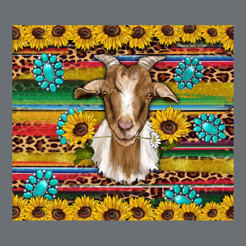 Goat Sunflowers Gemstones Serape Leopard Glitter Premium Hoodie by Artiststas | Teevron