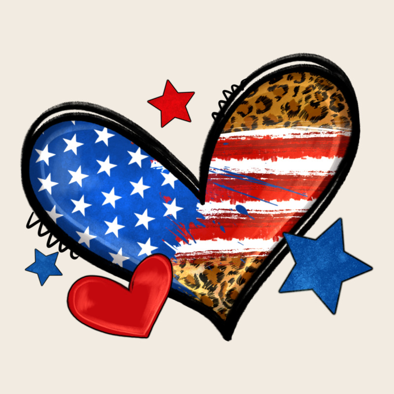 American Flag Heart Leopard Premium Sweatshirt by Neo Western | Teevron