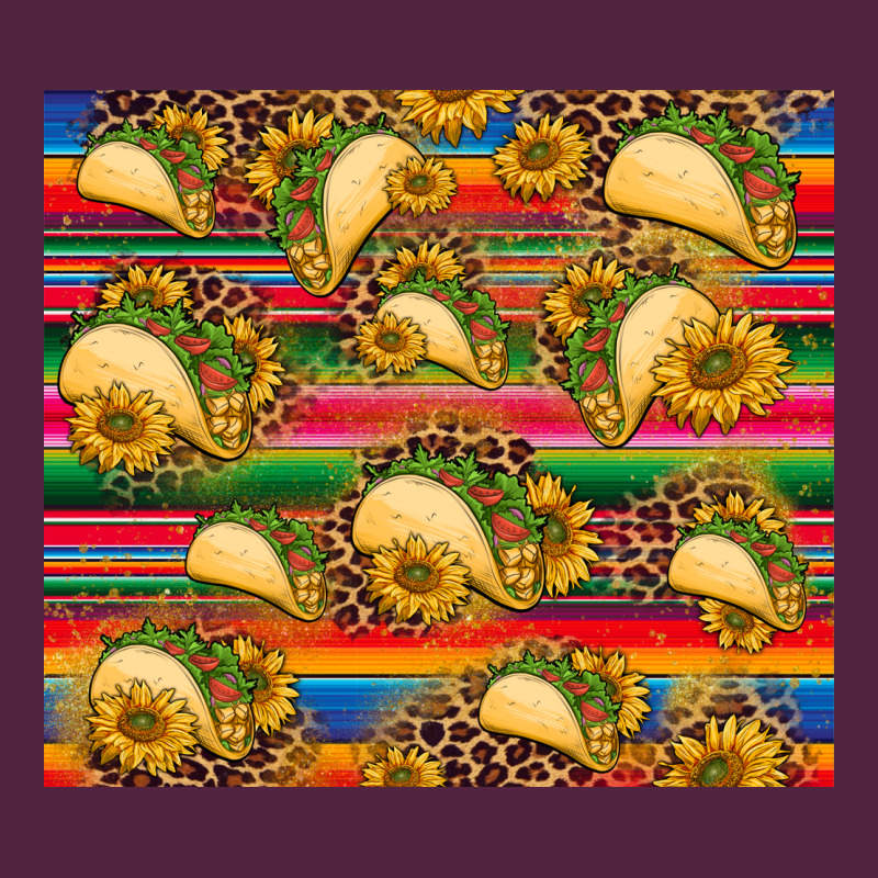 Tacos And Sunflowers With Serape Leopard Background Urban Hoodie by BarkalooDesign | Teevron