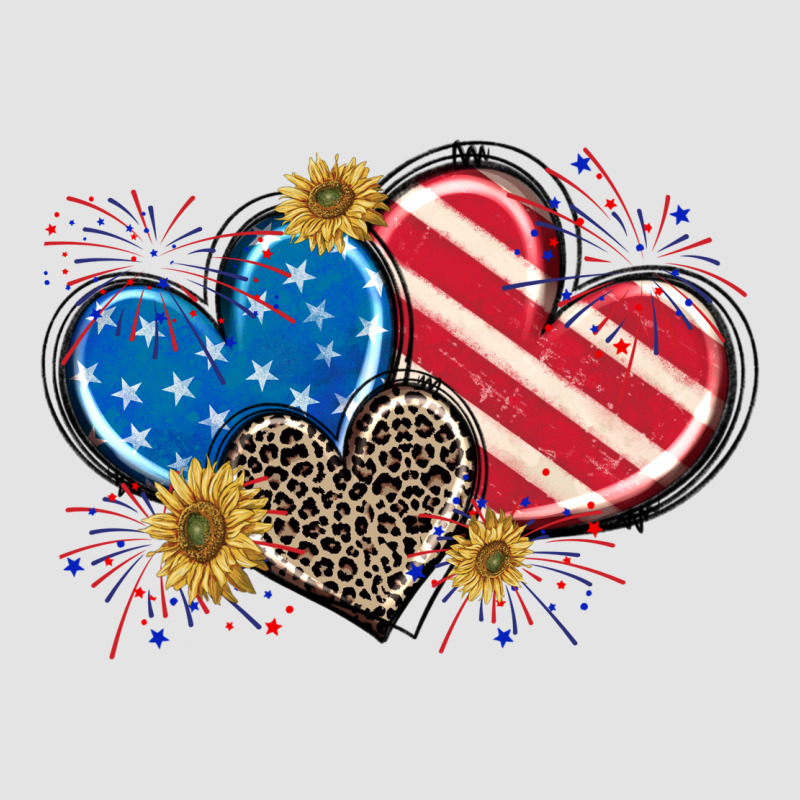 American Flag Heart Premium Sweatshirt by CowGirlArtShop | Teevron