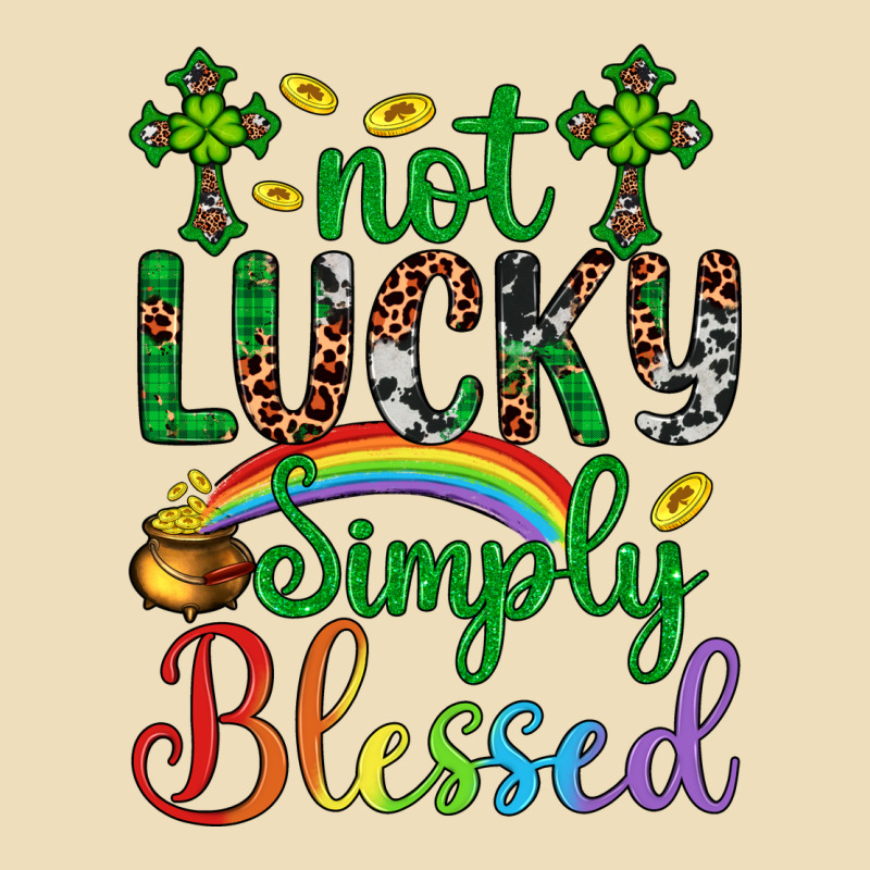 Western St. Patrick's Day Cross Not Lucky Simply Blessed Premium Hoodie by Artiststas | Teevron