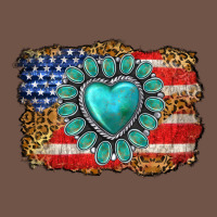 American Flag Leopard Turquoise Gemstone Premium Sweatshirt | Teevron