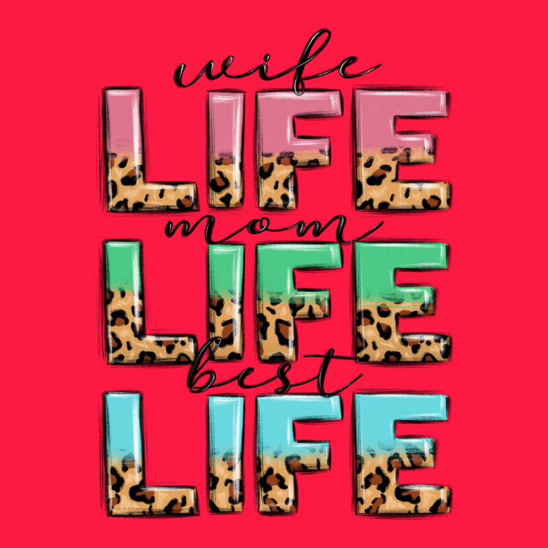 Wife Life Mom Life Best Life Zipper Hoodie by MaliasSmallBusiness | Teevron