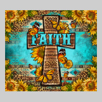 Western Faith Cross Butterfly Premium Tee | Teevron