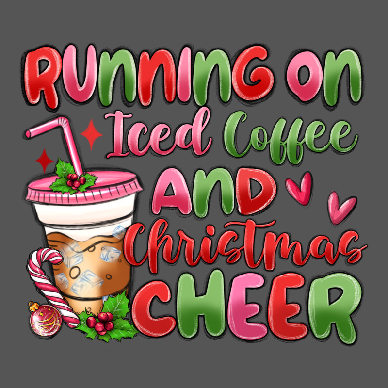 Running On Iced Coffee And Christmas Cheer Zipper Hoodie by MaliasSmallBusiness | Teevron