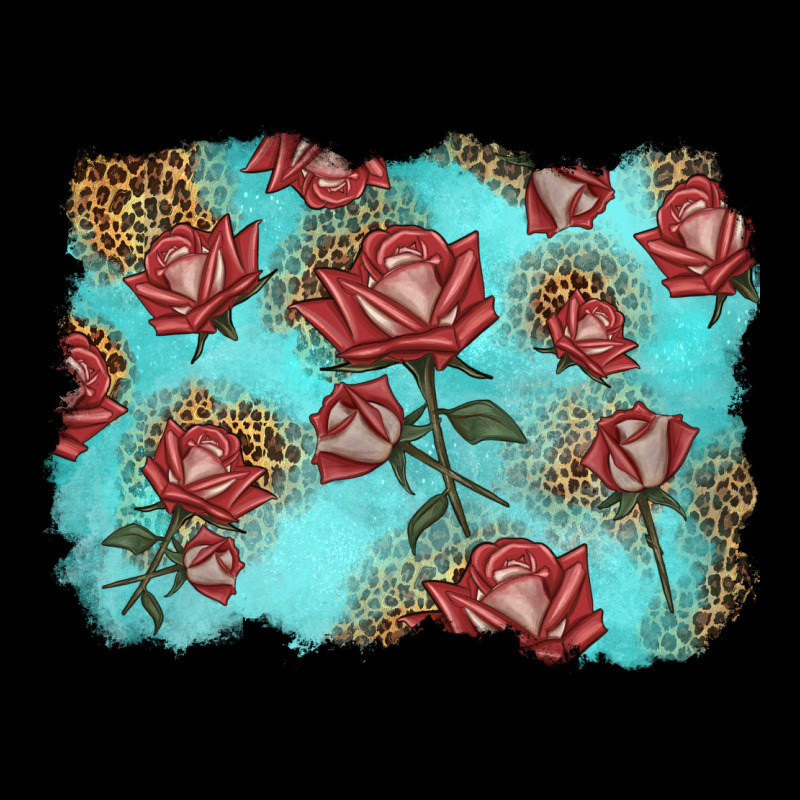 Red Roses With Leopard Background Urban Hoodie by LillyAllenDesigns | Teevron