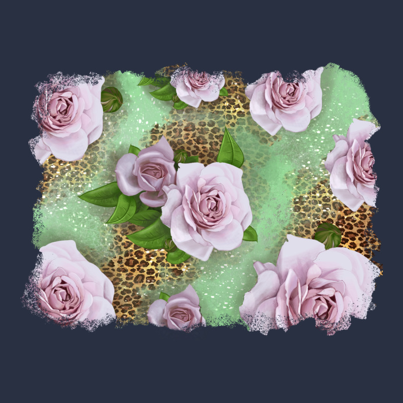 Pink Roses With Leopard Background Urban Hoodie by LillyAllenDesigns | Teevron
