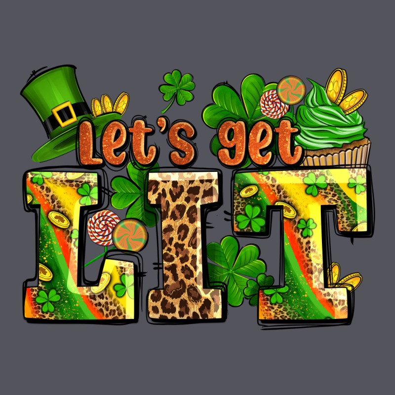 St Patricks Lets Get Lit Vintage Hoodie by AdoDesignShop | Teevron