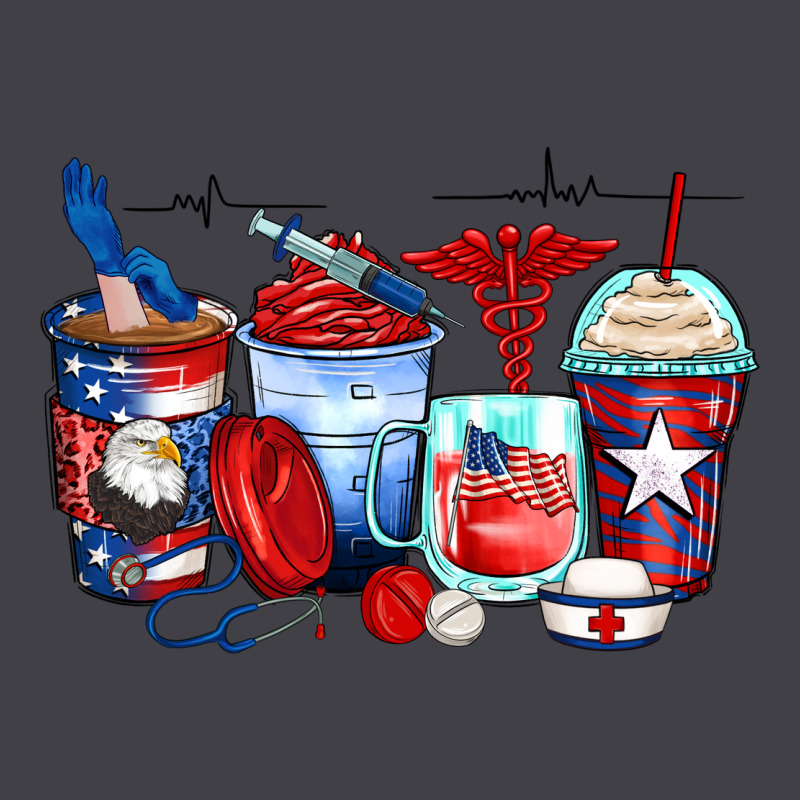 American Nurse Coffee Cups Heavyweight Hoodie by Zillion Design Studio | Teevron