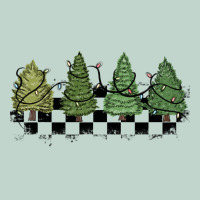 Christmas Checkered Trees Zipper Hoodie | Teevron