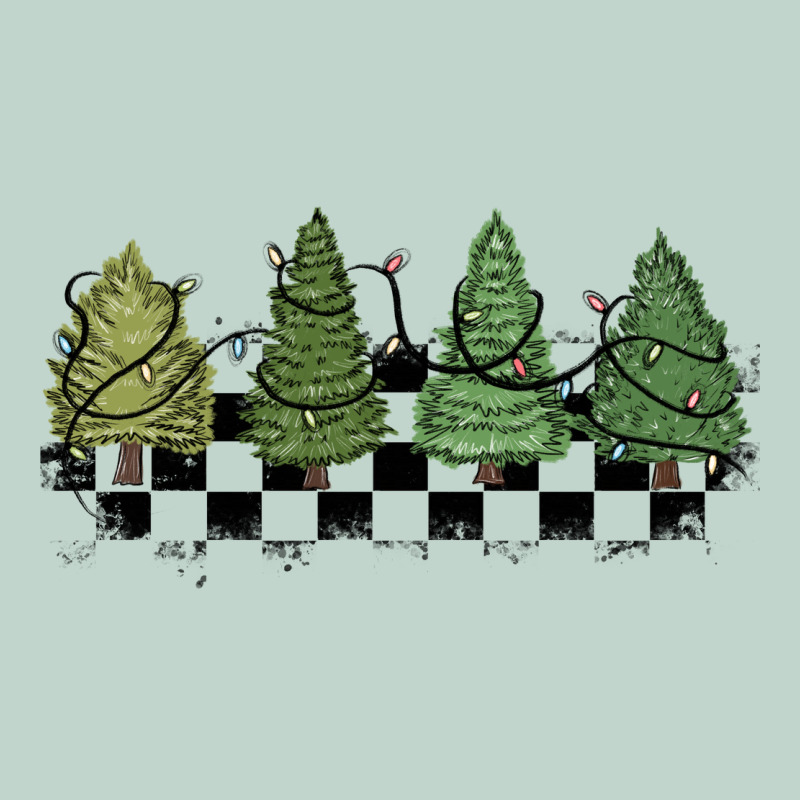 Christmas Checkered Trees Zipper Hoodie by MaliasSmallBusiness | Teevron