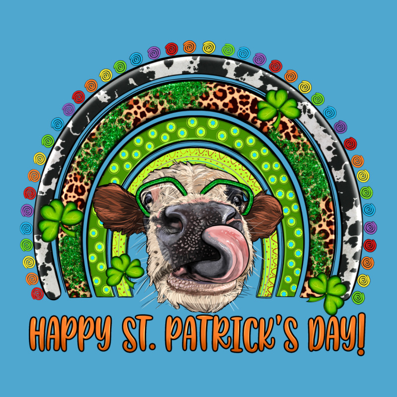 Western Happy St. Patrick's Day Cow Rainbow Premium Hoodie by Artiststas | Teevron