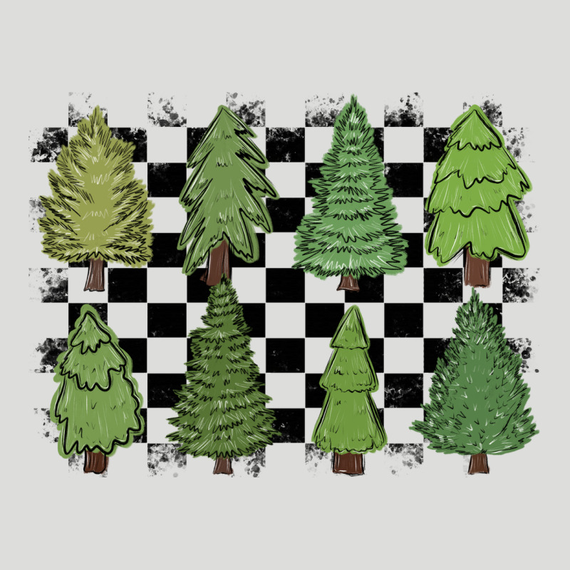 Checkered Trees Zipper Hoodie by MaliasSmallBusiness | Teevron