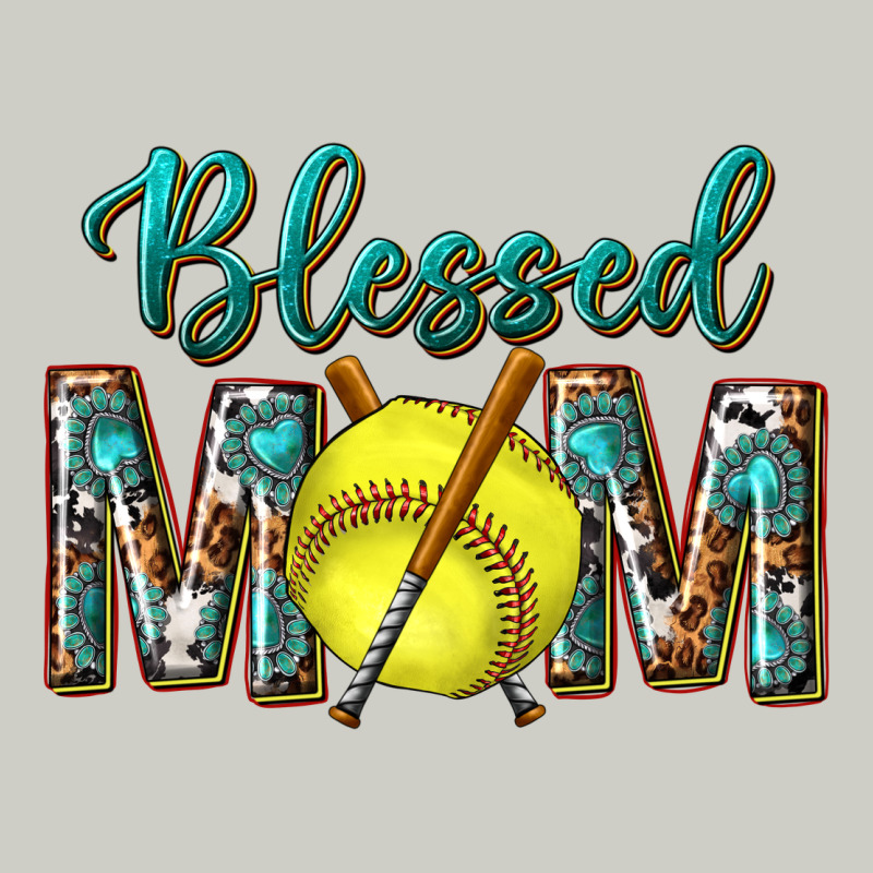 Western Blessed Mom With Softball Heavyweight Hoodie by texasbilliewilder | Teevron