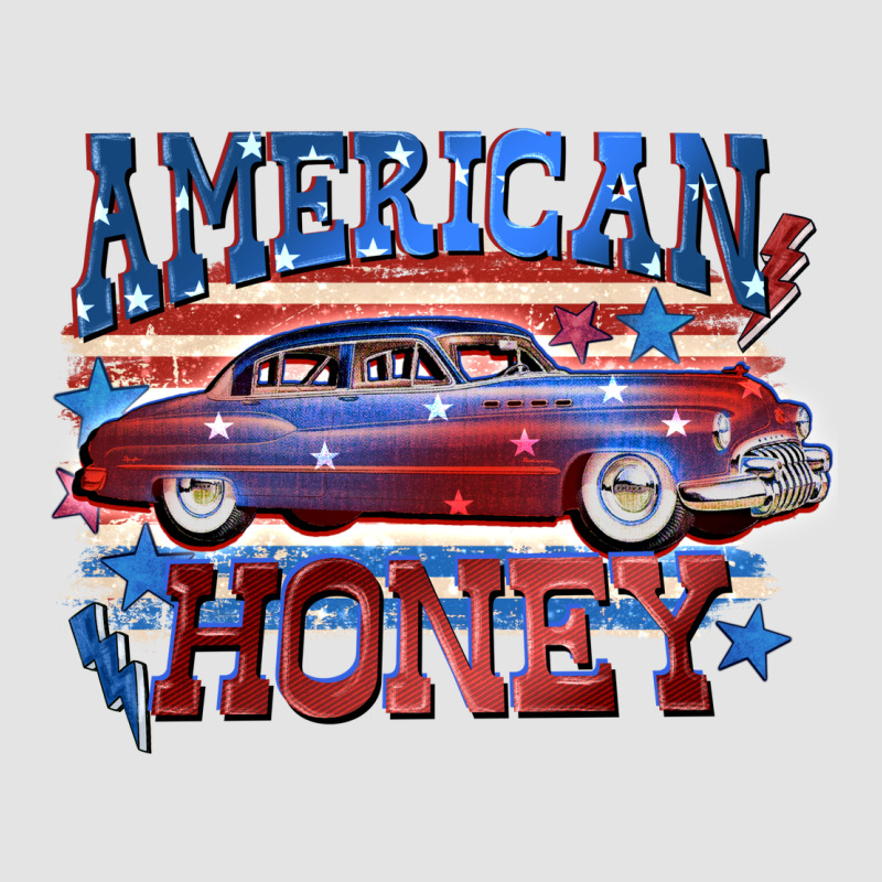 American Honey 4th Of July Premium Sweatshirt by CowGirlArtShop | Teevron