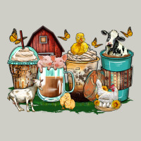 Farm Animals Coffee Cups Heavyweight Hoodie | Teevron