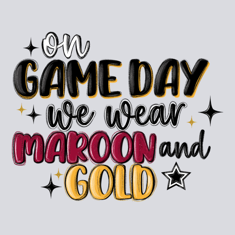 On Game Day We Wear Maroon And Gold Zipper Hoodie by MaliasSmallBusiness | Teevron