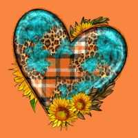 Fall Pattern Heart With Sunflower Premium Sweatshirt | Teevron