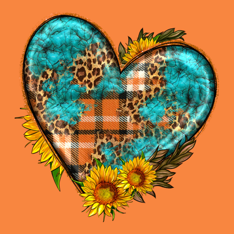 Fall Pattern Heart With Sunflower Premium Sweatshirt by HRA Design Shop | Teevron